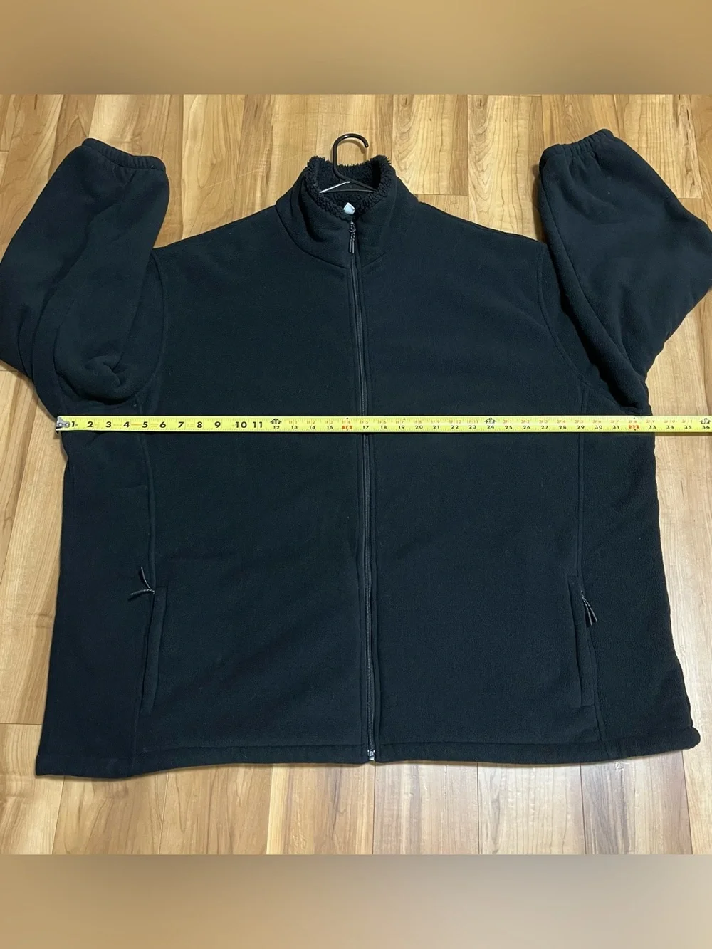 Black Fleece Full Zip Plush Lined Jacket 6XL